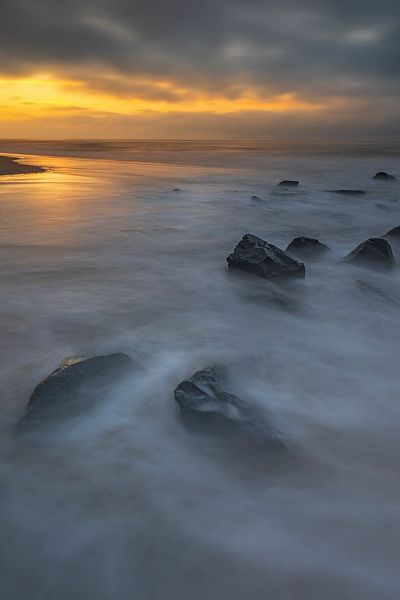 Jaynes Gallery 아티스트의 USA-New Jersey-Cape May National Seashore Sunrise on rocky shoreline작품입니다.